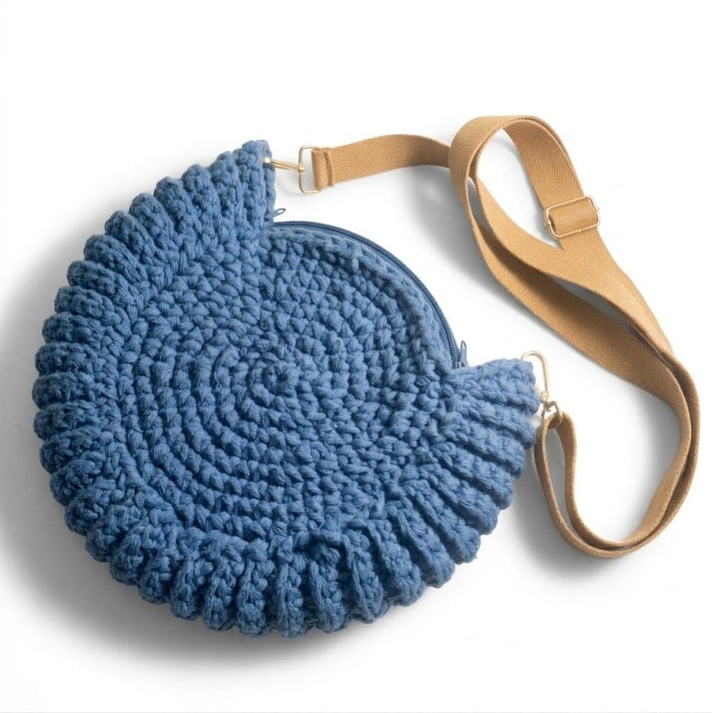 Seu formato inspirado em uma concha do mar traz um visual encantador e combina super bem com looks casuais, praia, passeios e produções de verão.    🧶 DETALHES DO PRODUTO:  - Bolsa confeccionada à mã